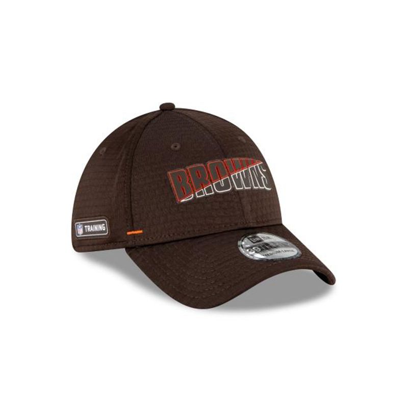 NFL Cleveland Browns Official Summer Sideline 39Thirty Stretch Fit (WFY4372) - Brown New Era Caps